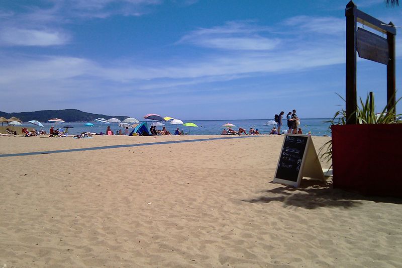 Het strand bij Cavalaire